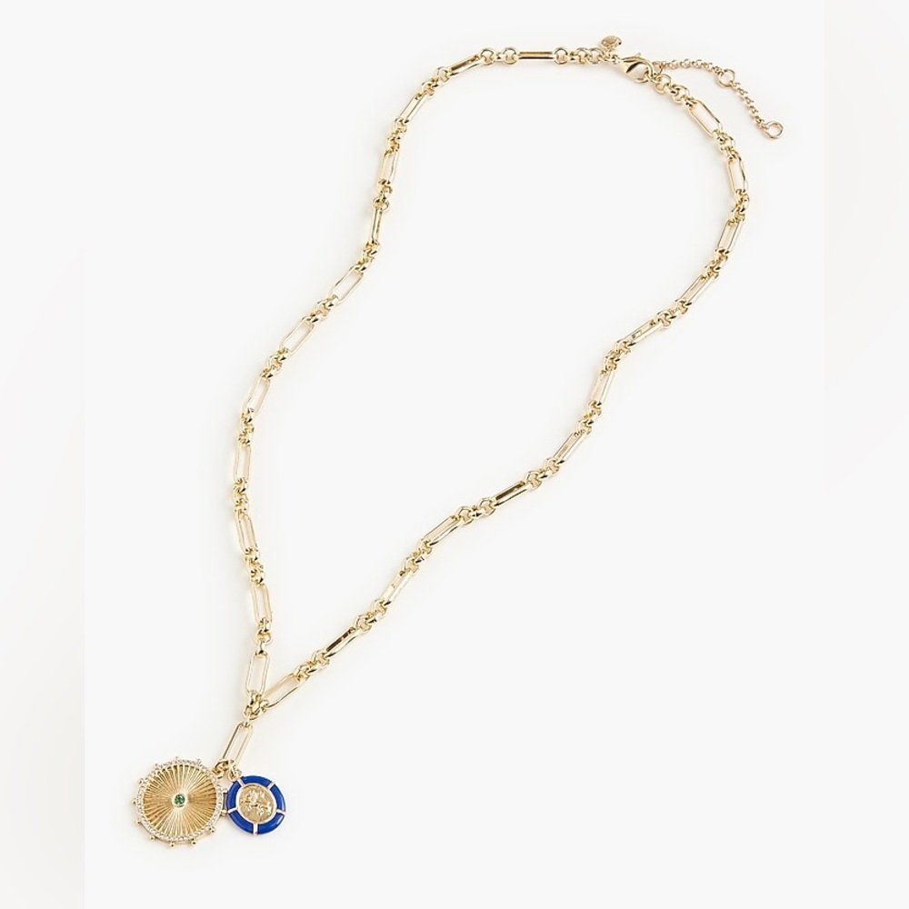 J.crew Long double pendant necklace